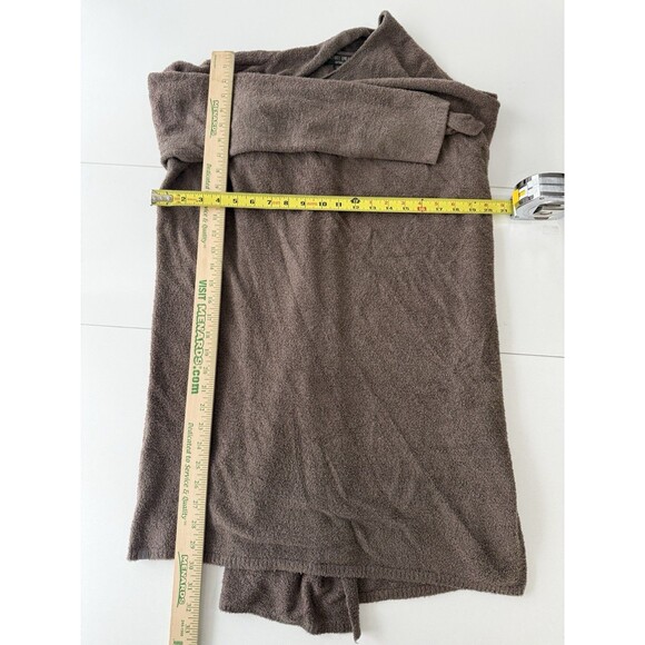 Barefoot Dreams 436 Womens L/XL Sweater Cardigan Top Knit Long Sleeve Open Brown - Picture 7 of 11